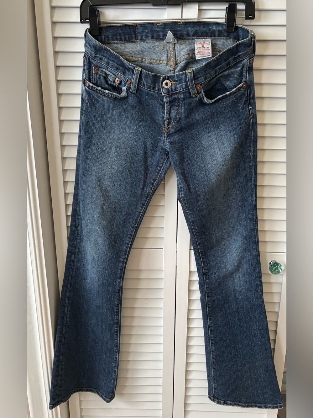 Vintage Lucky Brand Lil Maggie Y2K Bootcut Flare Jeans 0/25, American Made Denim - Picture 4 of 5